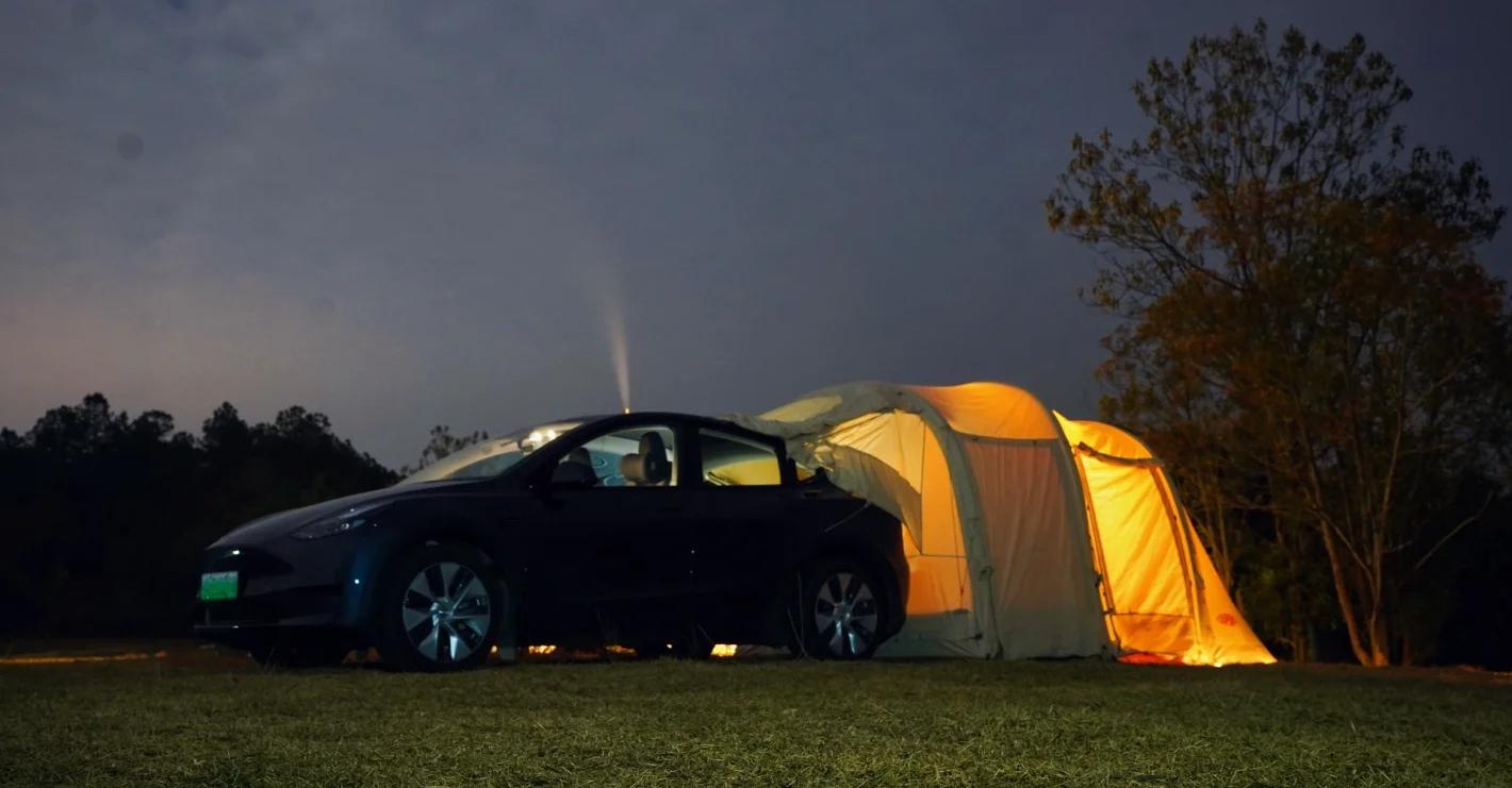 The Ultimate Guide to Camping with Pets in Your Tesla and MKCAMP Tent