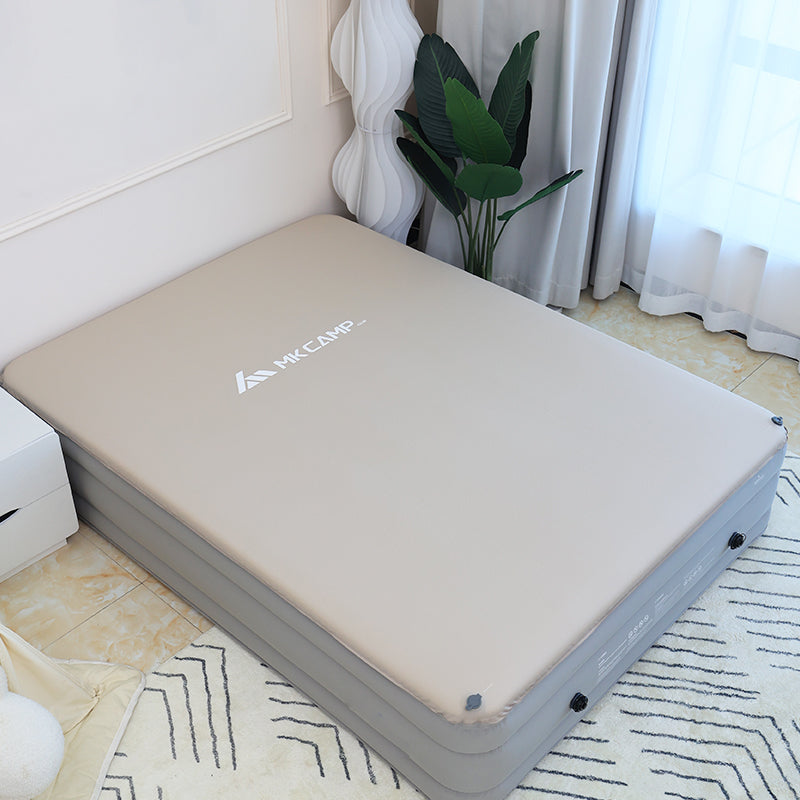 MKCAMP Comfortable Inflatable Double Layer Air Bed