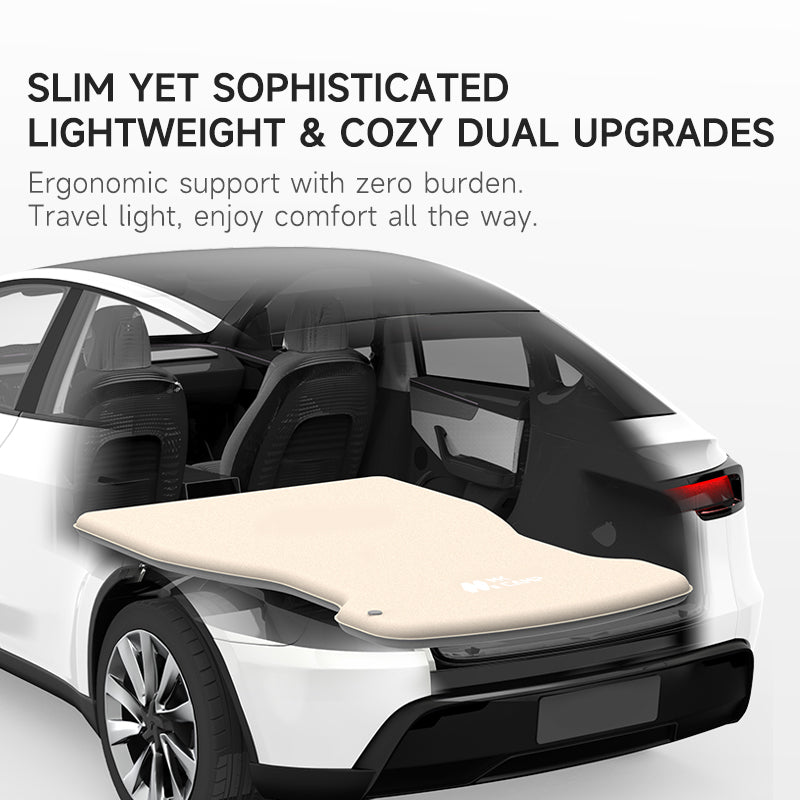 Tesla Model Y self-inflating mattress