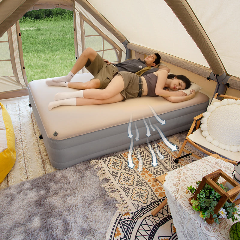 MKCAMP Comfortable Inflatable Double Layer Air Bed