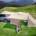 MKCAMP Electric Car Double Room Cotton Outdoor Large Space Rainproof SUV Model Y/X/3 Camping Tent
