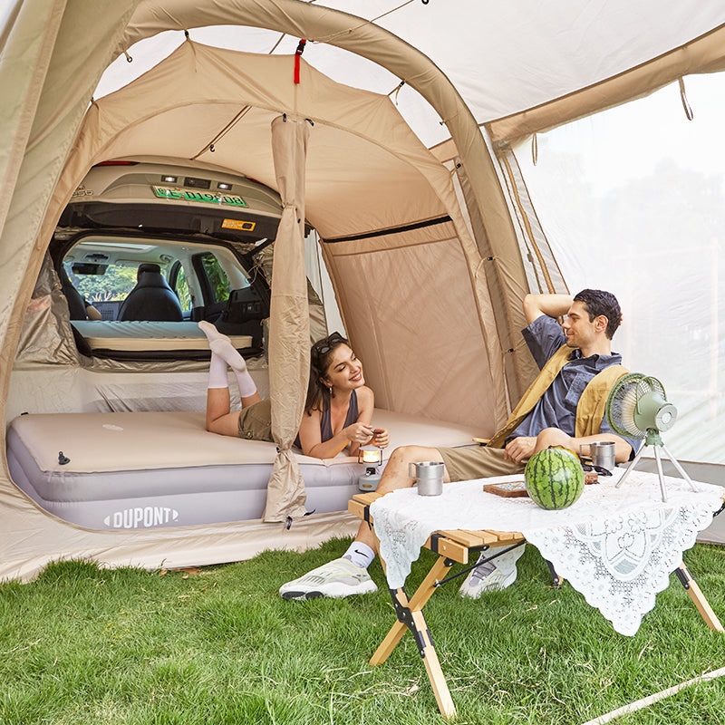 MKCAMP Electric Car Double Room Cotton Outdoor Large Space Rainproof SUV Model Y/X/3 Camping Tent