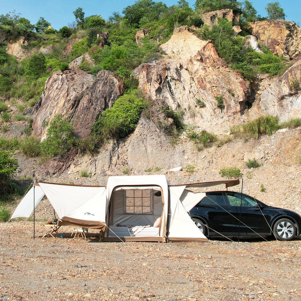 MKCAMP 3rd Gen Upgraded Oxford SUV  Electric Car  Model X/Y/3/S Tent Car Back Camping Tent